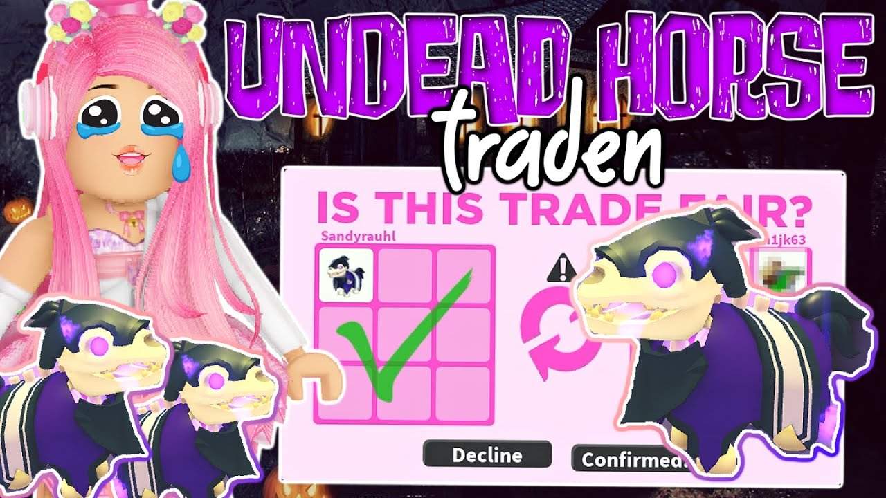das UNDEAD JOUSTING HORSE 💀 zu traden war ein DESASTER ❌ Adopt Me! Roblox DEUTSCH