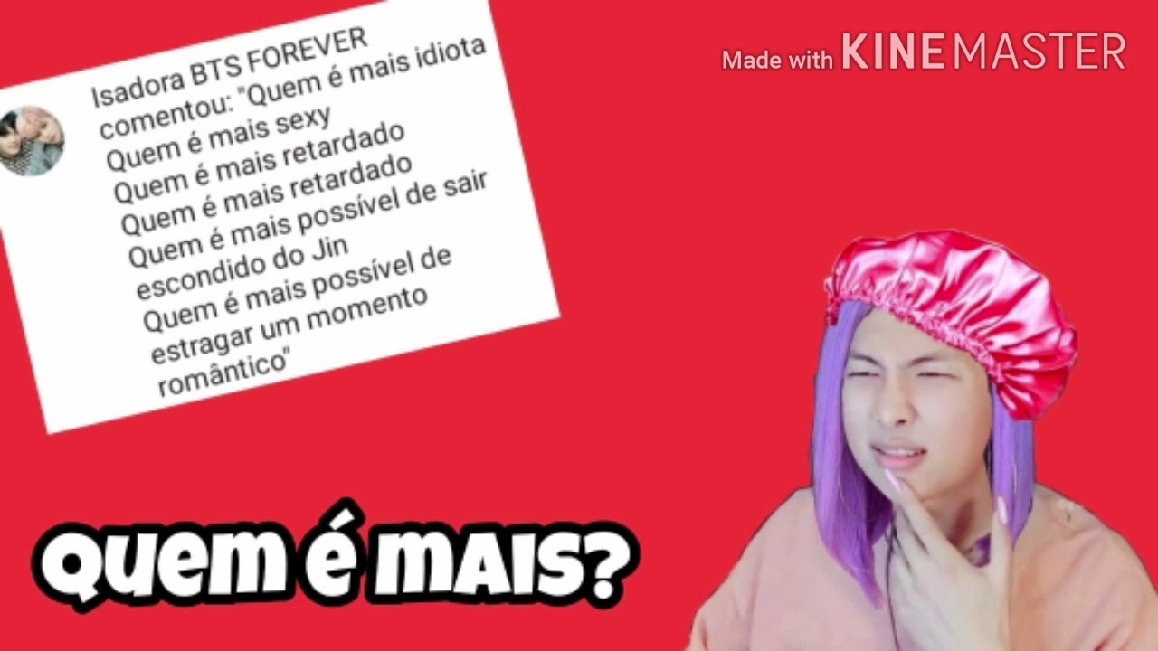 [LIGAÇÃO BTS] QUEM É MAIS? {{Jikook, Taeyoonseok e Namjin}}