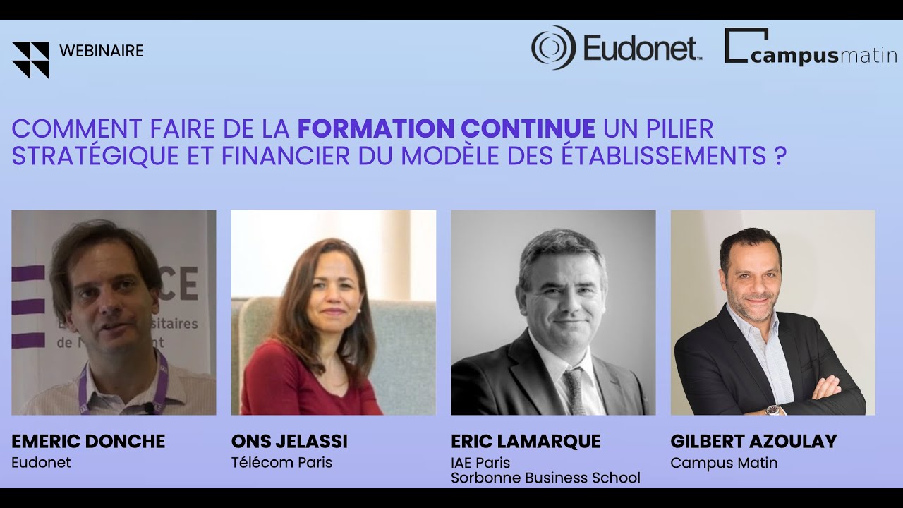 Webinaire Campus Matin - Comment faire de la formation continue un pilier stratégique et financier ?