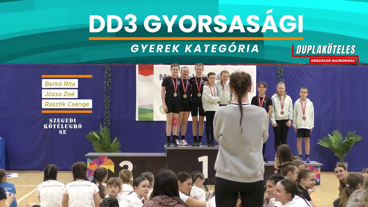 Aranyérmes a BERKÓ RITA  - JÓZSA ZOÉ - RASZTIK CSENGE csapat a Duplaköteles Országos Bajnokságon!