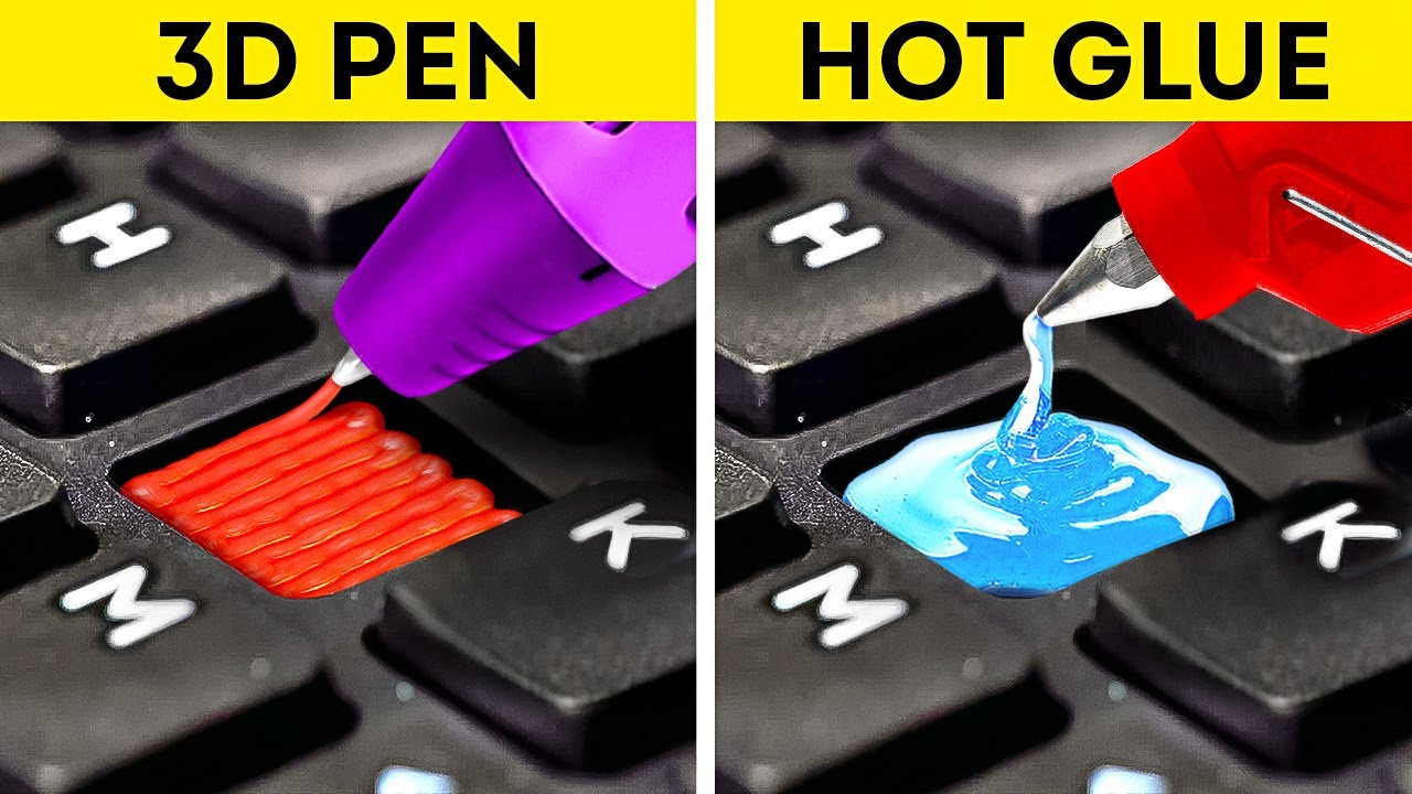 3D PEN vs HOT GLUE | Cool Life Hacks For Craft Lovers