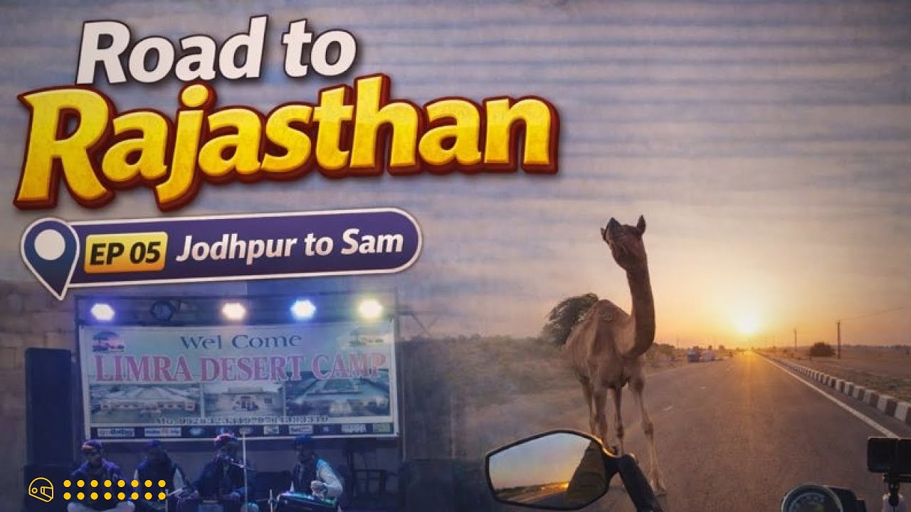 Road to Rajasthan Solo Series | EP 05 | Jodhpur to Sam, Rajasthan | Honda H'ness CB350