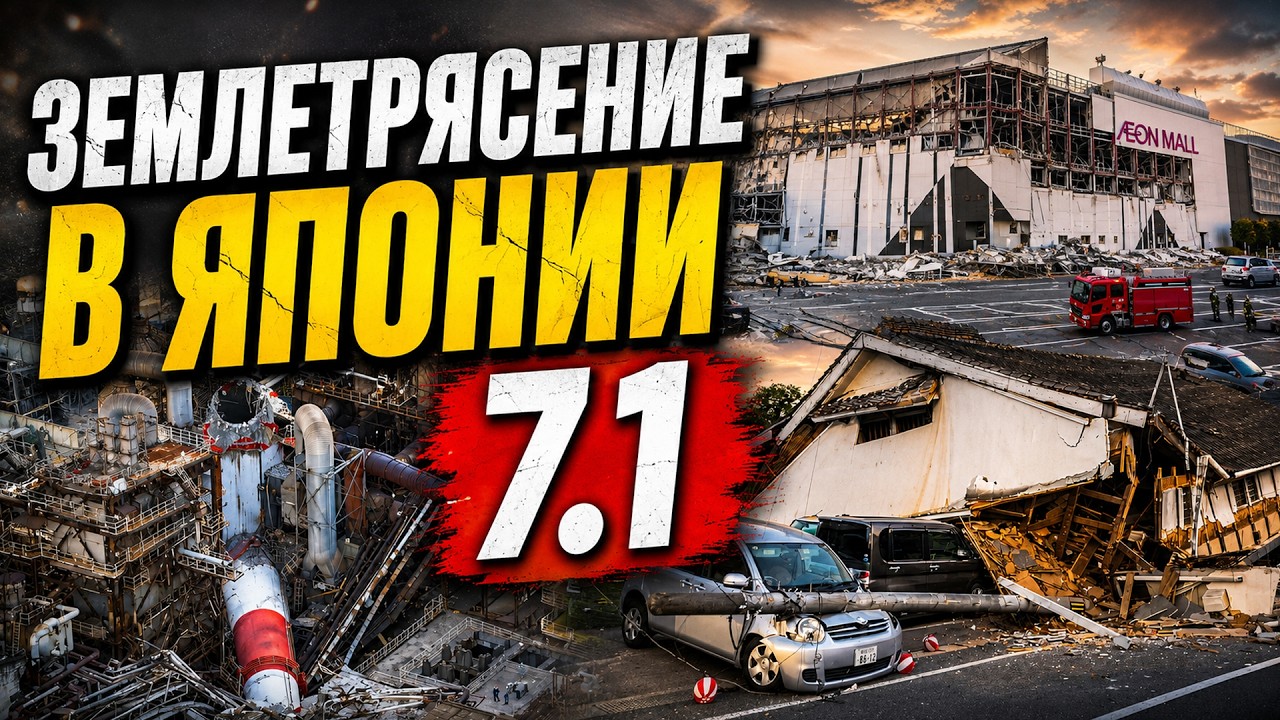 Powerful Earthquake in Japan. Explosion at Shopping Center. Kumamoto