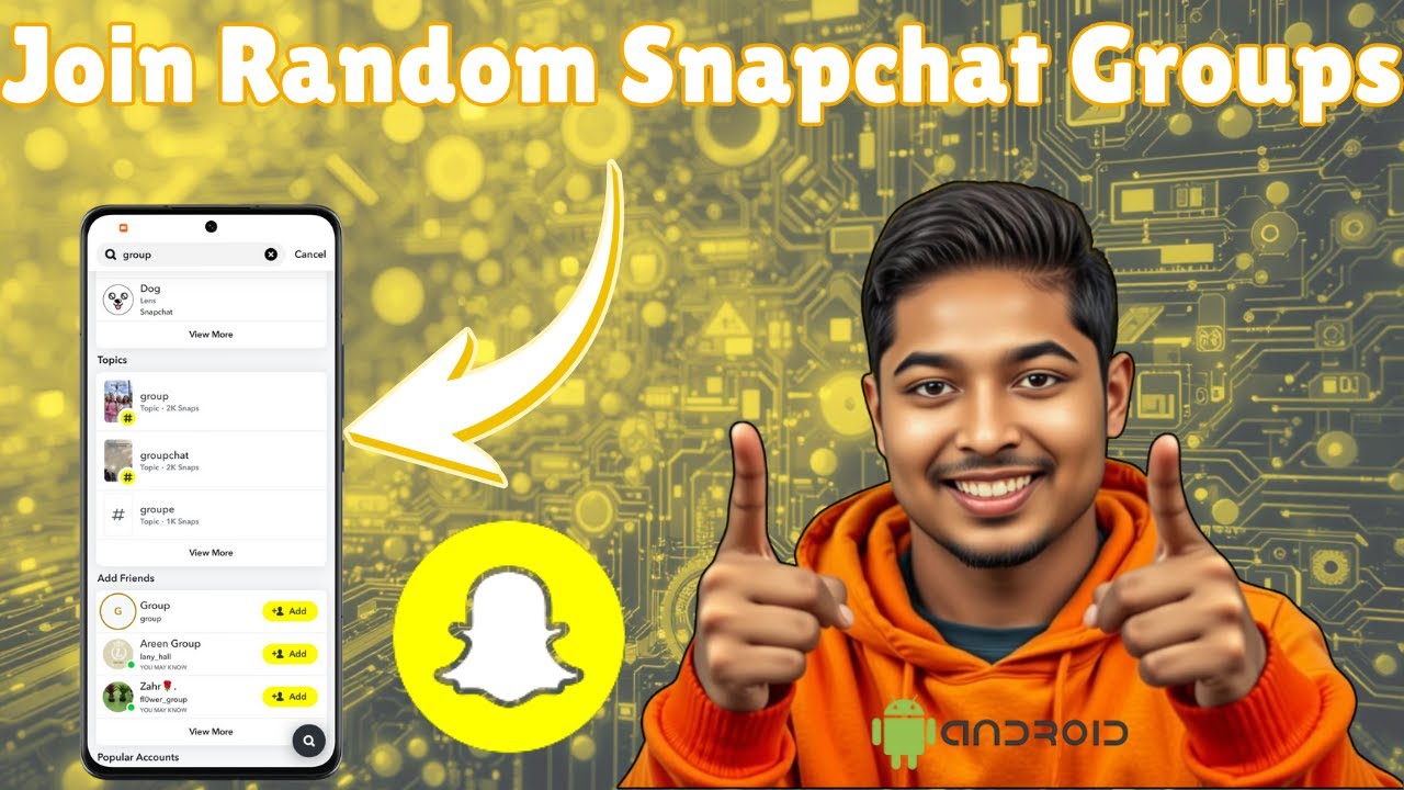 How To Join Random Group On Snapchat | Meet New People