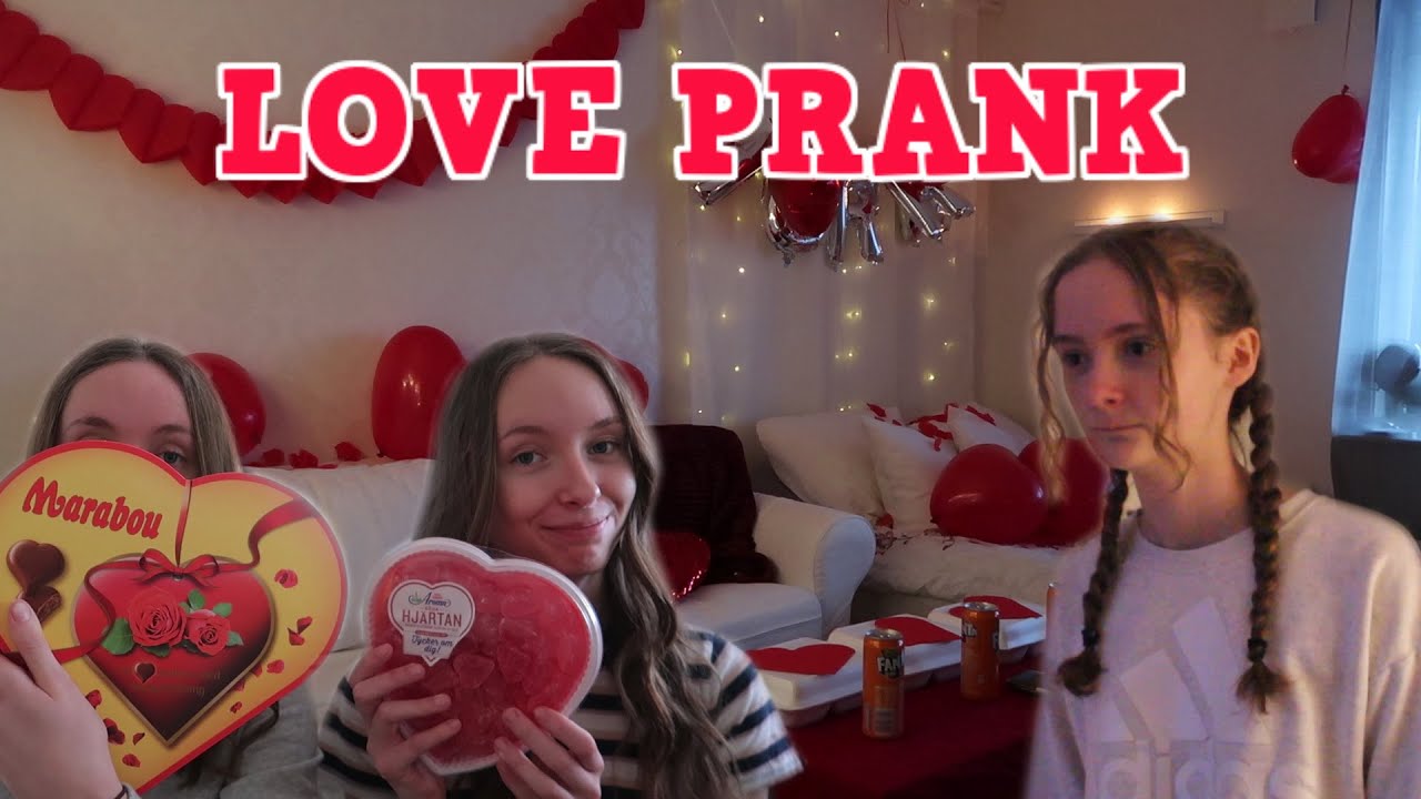 Alla hjärtans dag prank på lillasyster!