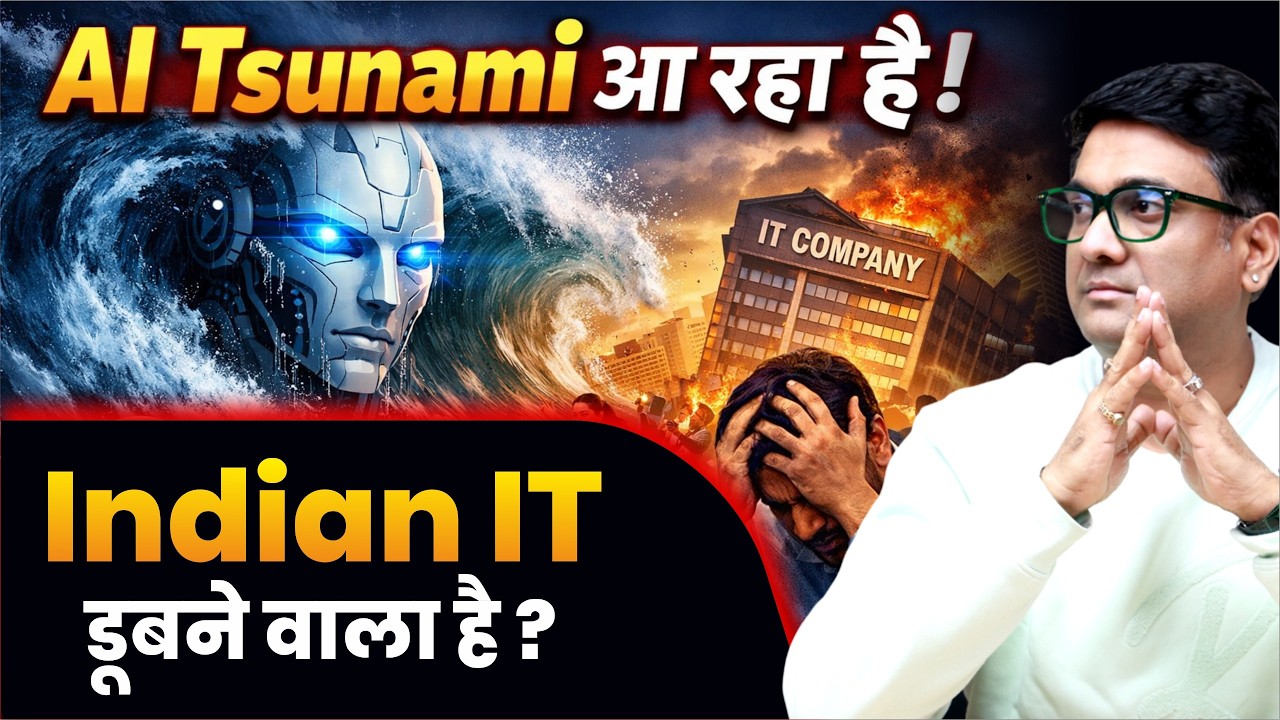 Nifty IT crash kyu hua aaj? | AI se IT Jobs khatre me? | TCS aur Infosys itna kyu gir gaye?
