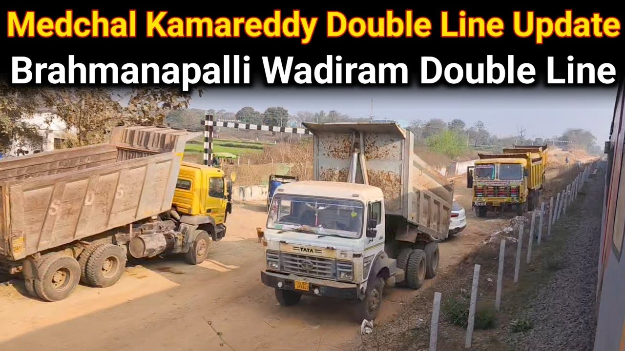 Medchal Kamareddy Double Line Update | Brahmanapalli Wadiram Double Line Update | Junaid vlogs