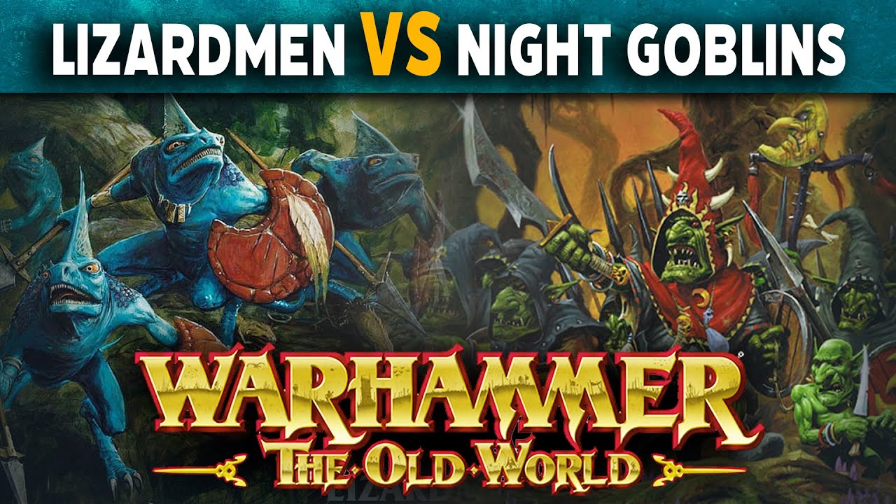 Lizardmen vs Orcs & Goblins - Warhammer The Old World Live Battle Report