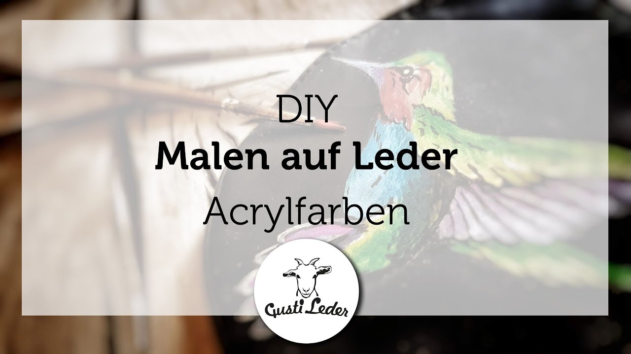 Acrylfarbe auf Leder | Malen auf Leder | Leder DIY