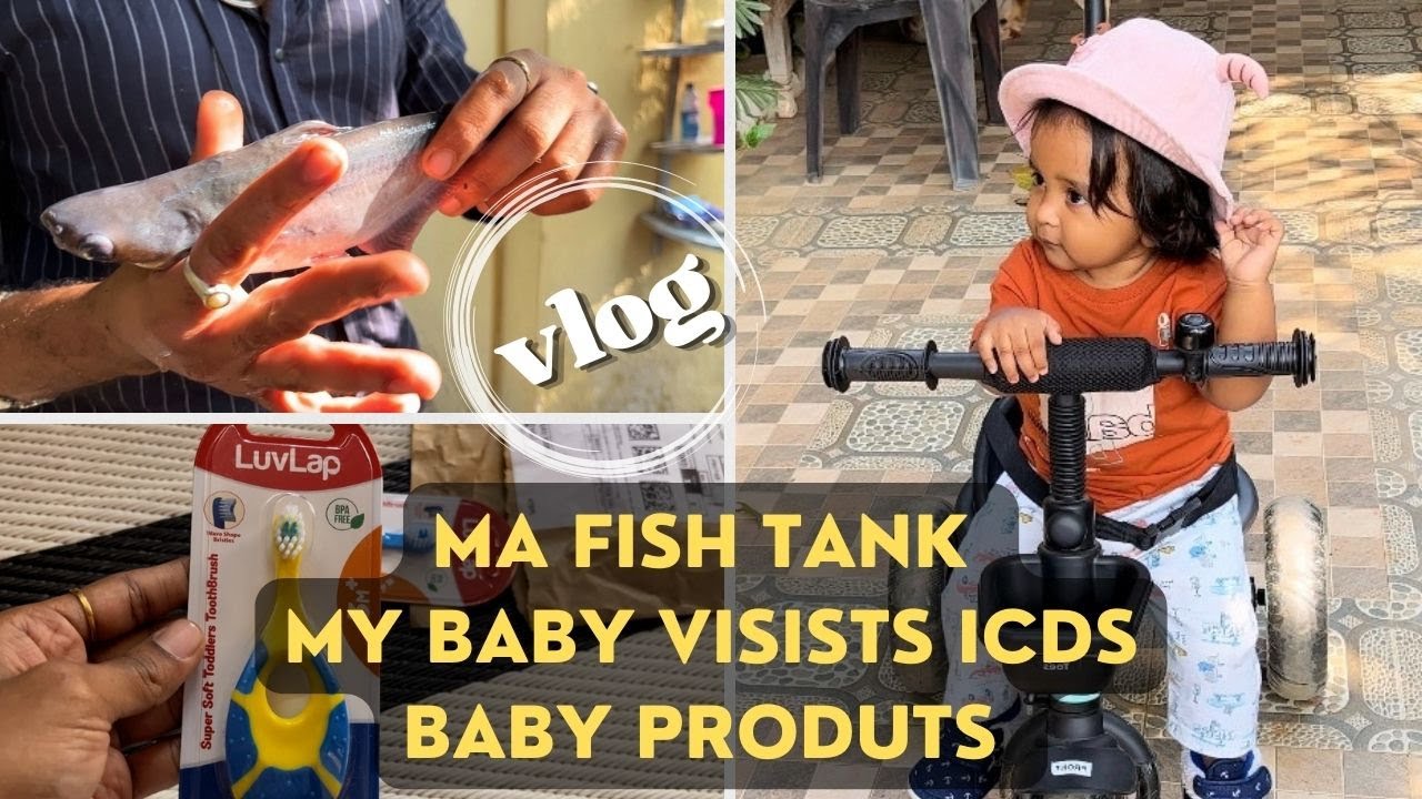 Day in the life with a toddler || Aquarium fish tank || cute baby logs #cutevlogs #diml