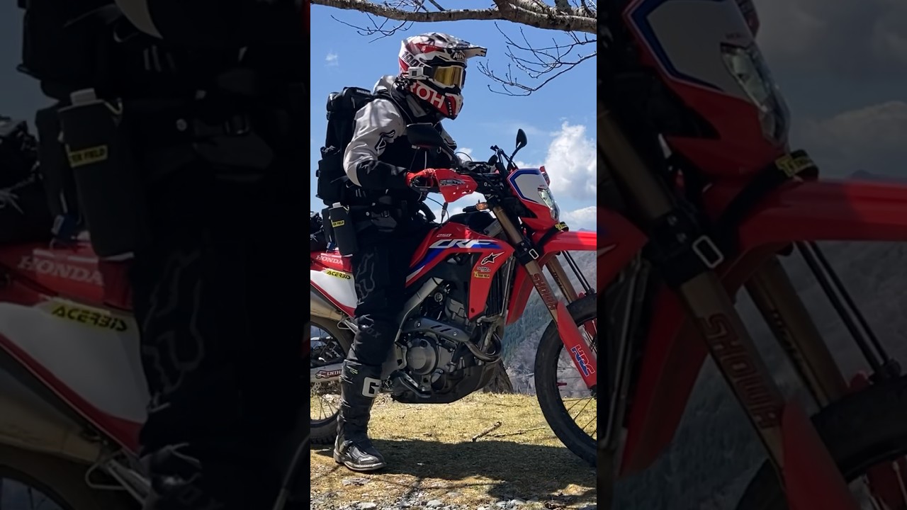 剣山スーパー林道走破❗️【CRF250Ls MD47】#crf #スーパー林道#クシタニ #フレキシブルジャケット#airoh#エンデュリスタン#fox#100%