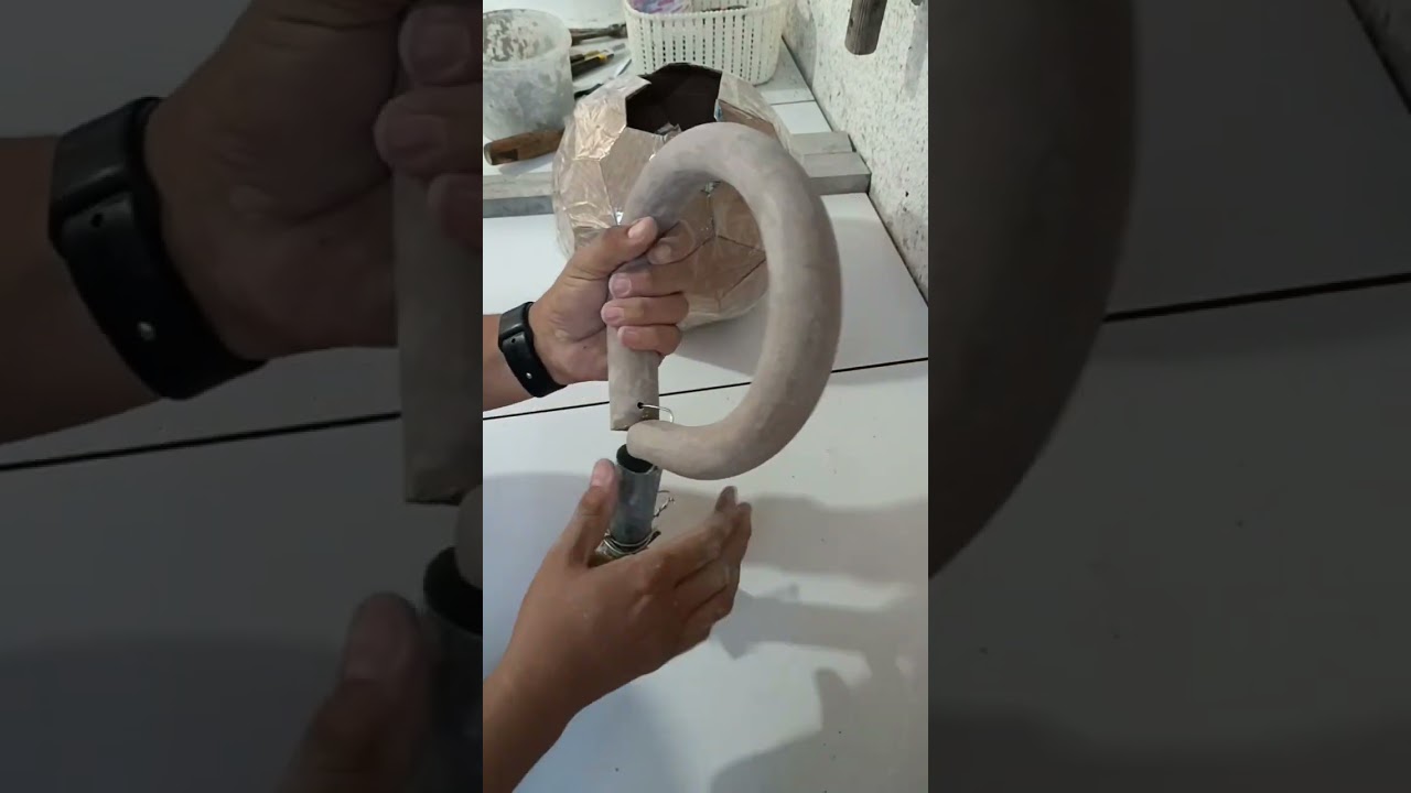 kettlebell Romano de concreto #diy #concreto #art