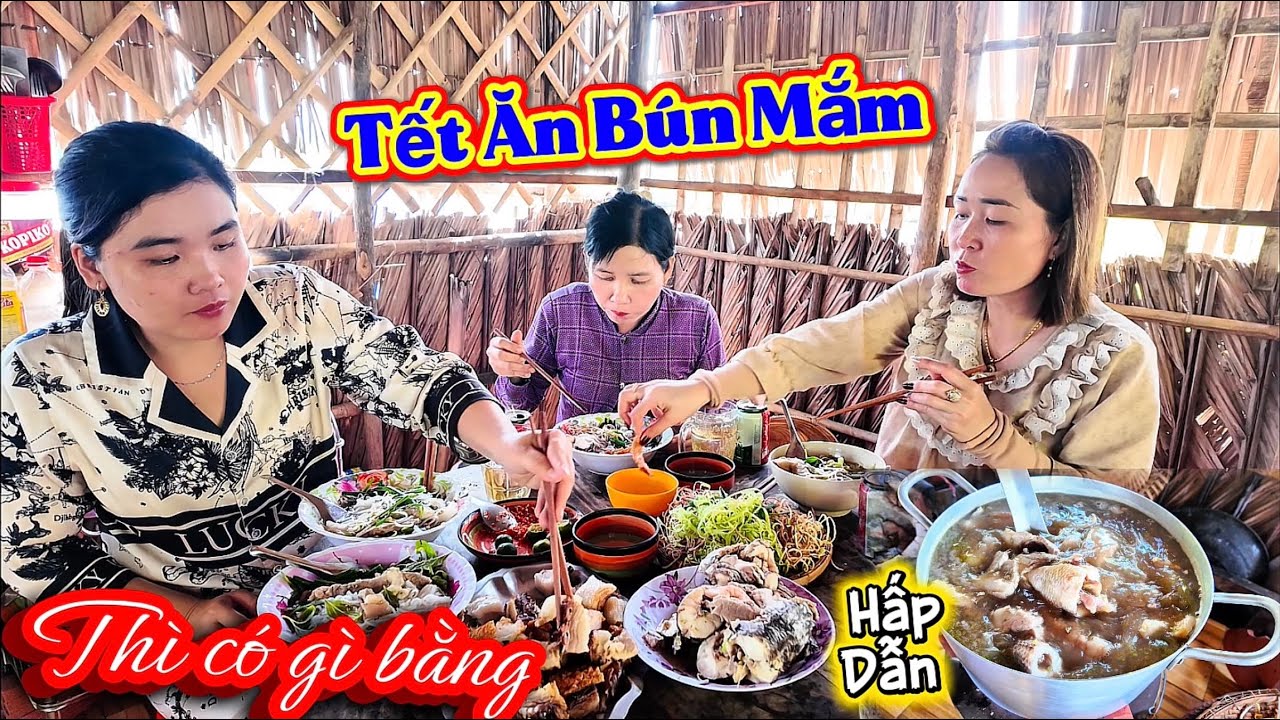 Ngày Tết Ở Quê _Nấu Nồi” Bún Mắn Cá Lóc Đồng”Chất Lượng Ăn Để Bồi Bổ Lại Sức …