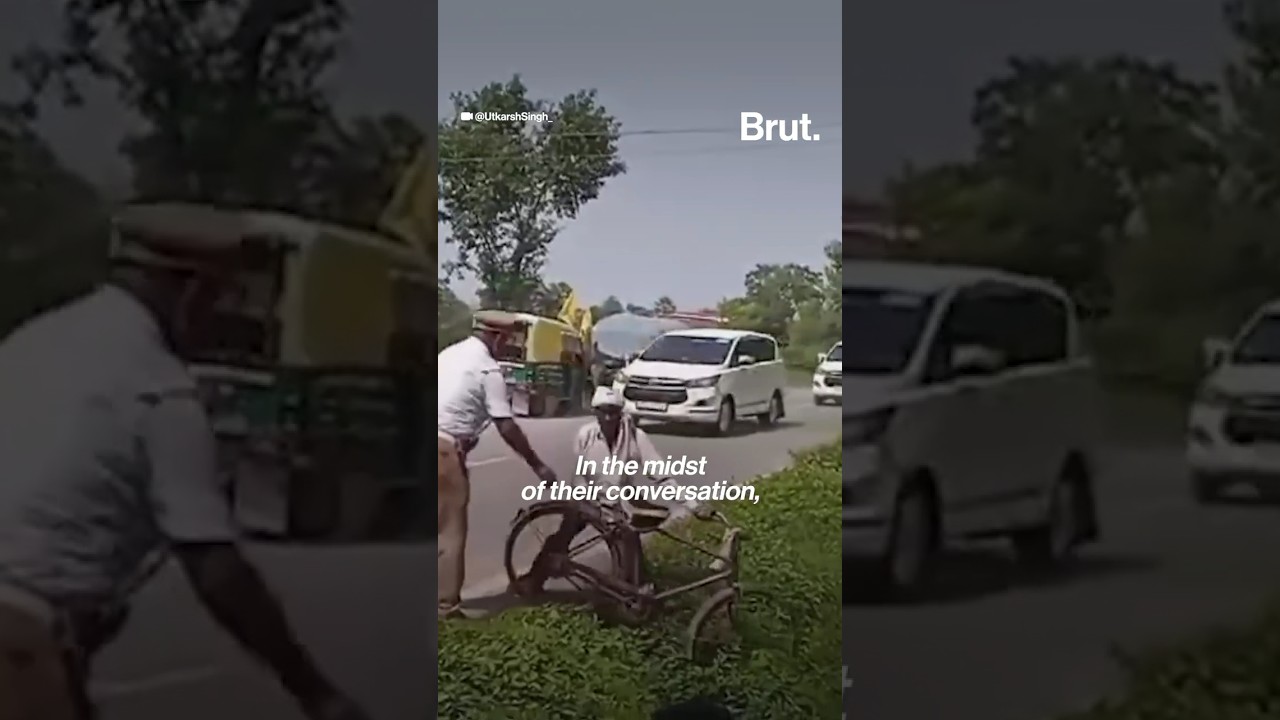 A simple bicycle ride in Uttar Pradesh took an unexpected twist as the Deputy CM&rsquo;s convoy passed by.