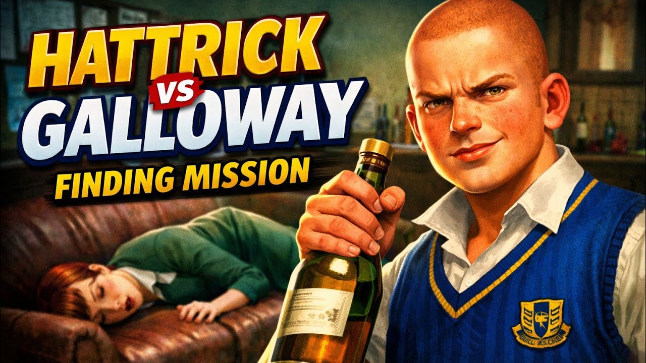 Hattrick vs Galloway 😂🔥 | Bully Bullworth Academy Mission #games 