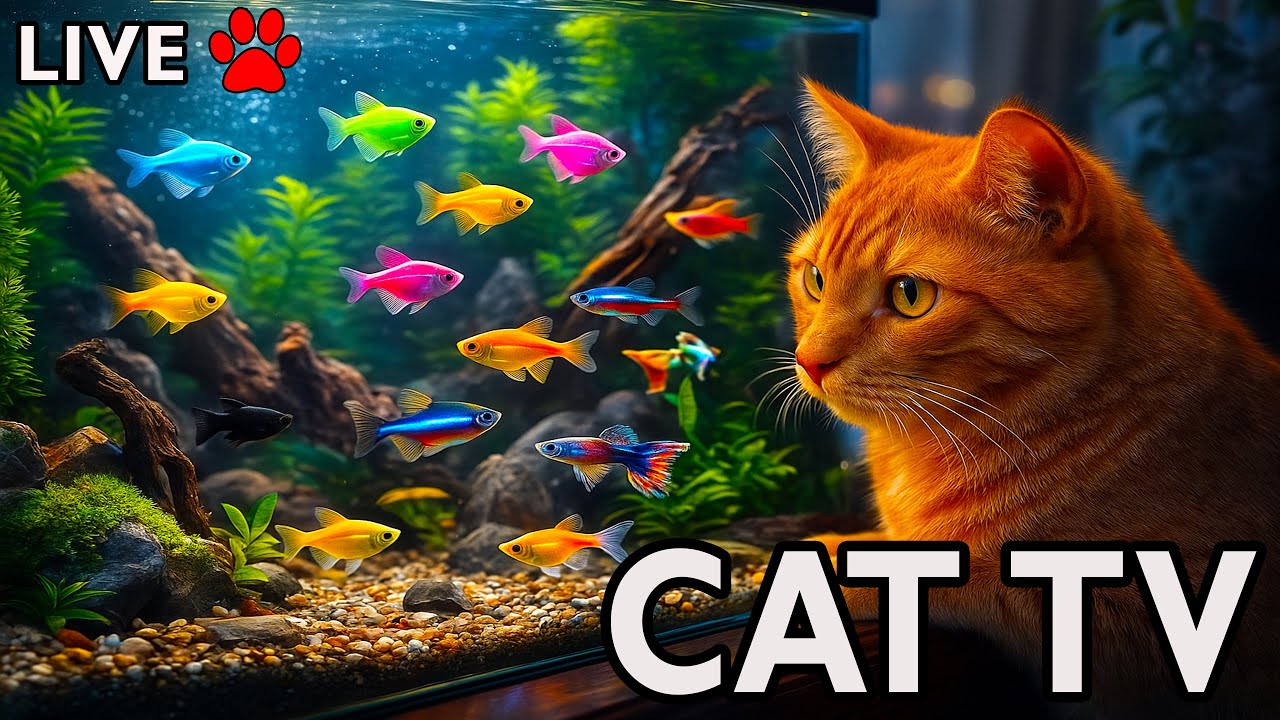 🔴 24/7 LIVE Cat TV Fish Tank | Fish for Cats to Watch (4K HDR, No Music) Aquarium for Cats