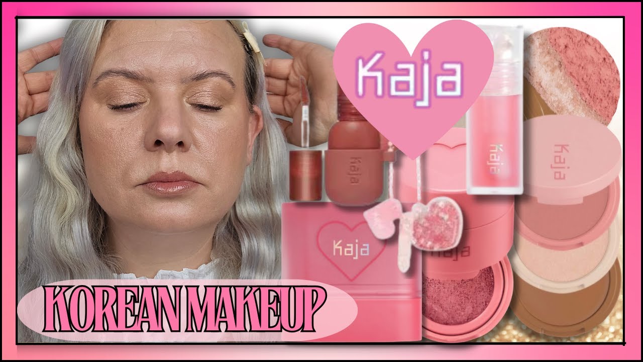 TESTING THE CUTEST KBEAUTY KOREAN MAKEUP FROM KAJA BEAUTY | Clare Walch
