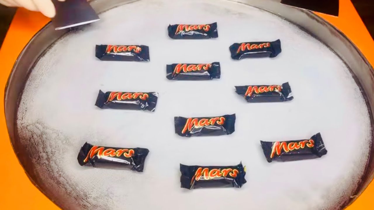 Mars Mini Cream Ice Rolls - ASMR Experience for an Out-of-This-World Indulgence