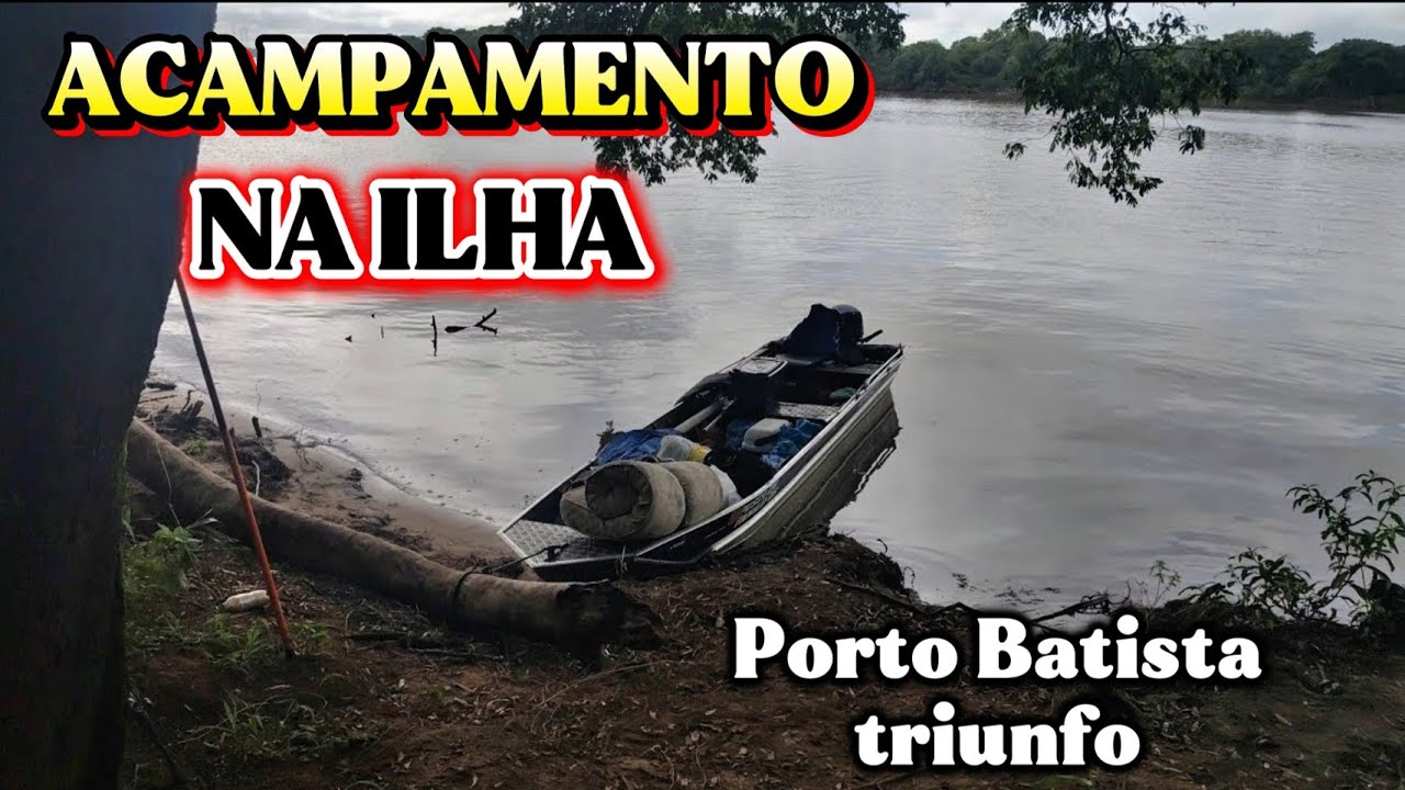 Acampamento na ilha do rio Jacuí top!!
