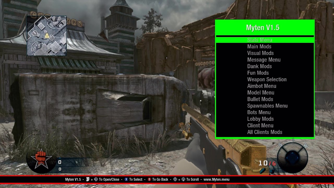 (XBOX360 Modding) New Black Ops 1 Myten Mod Menu