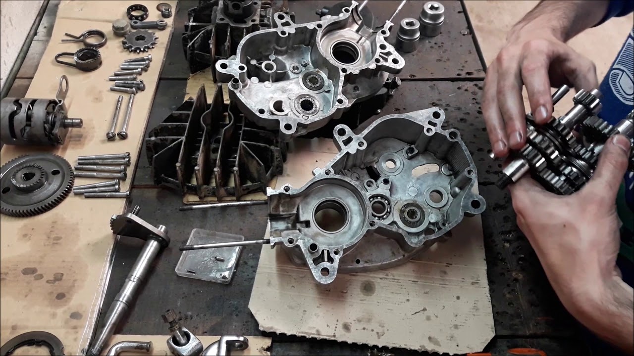 Capitulo 5. Montaje motor Puch 4v. Montaje de engranajes.