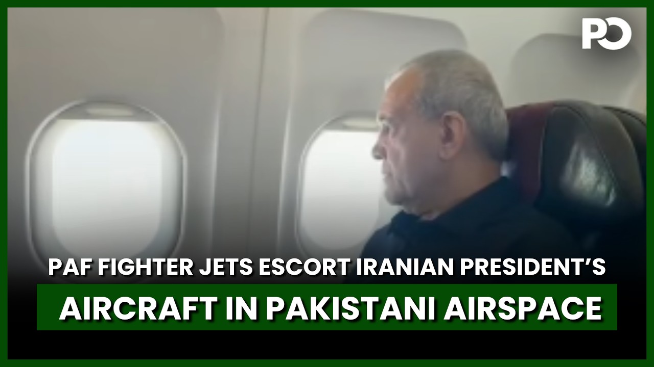 PAF Fighter Jets Escort Iranian President&rsquo;s Aircraft in Pakistani Airspace | Pakistan Observer