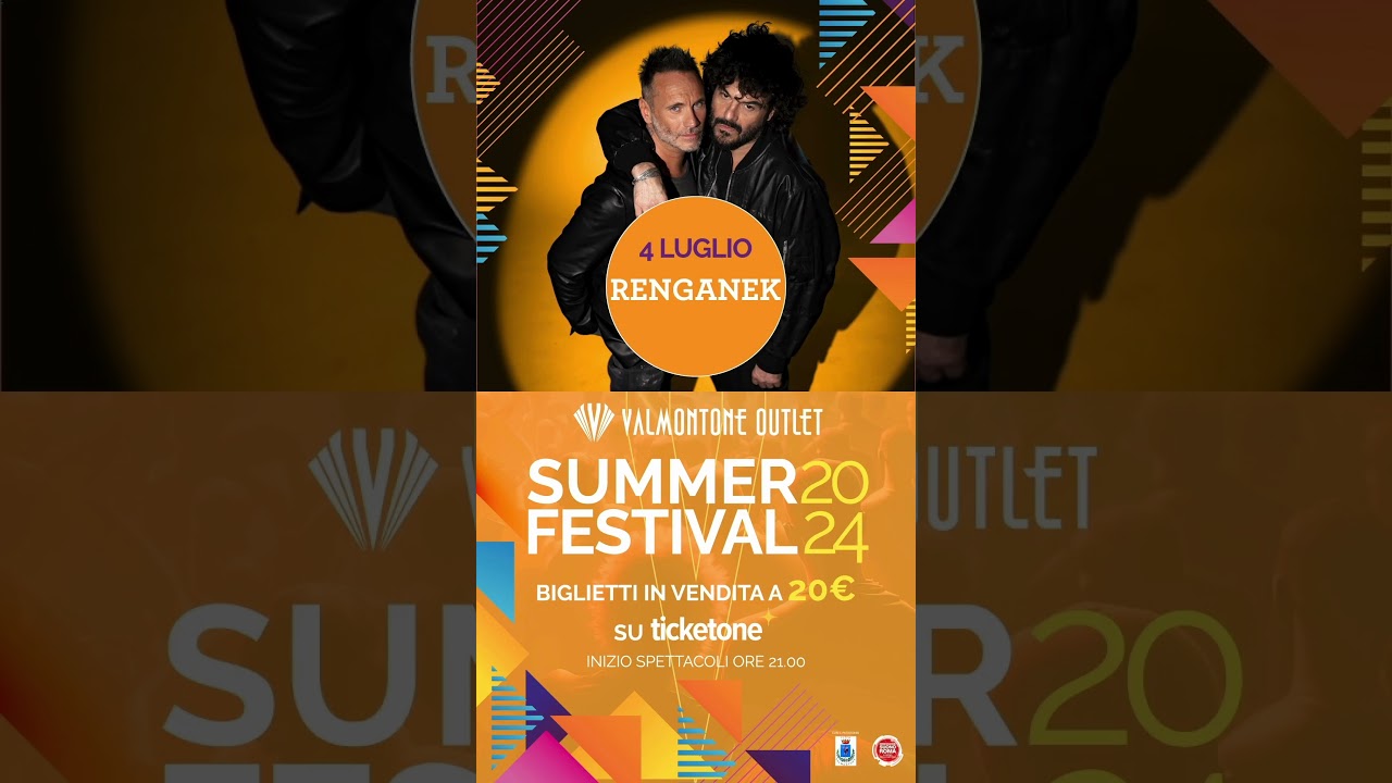 RENGANEK IN CONCERTO A VALMONTONE - 4 LUGLIO 🔥 #concerti #valmontone #renga #nek