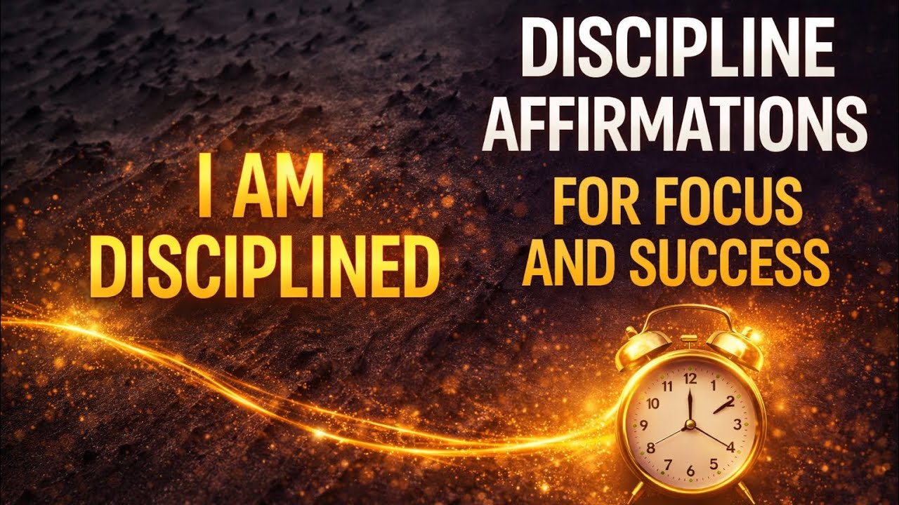 Discipline Affirmations for Focus & Success