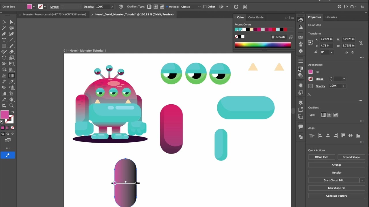 Monster Tutorial : Adding Shadows and Highlights