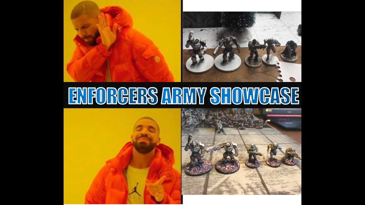 I PAINTED 100+ ENFORCERS IN A WEEK!! (Mantic Enforcer Army Showcase)