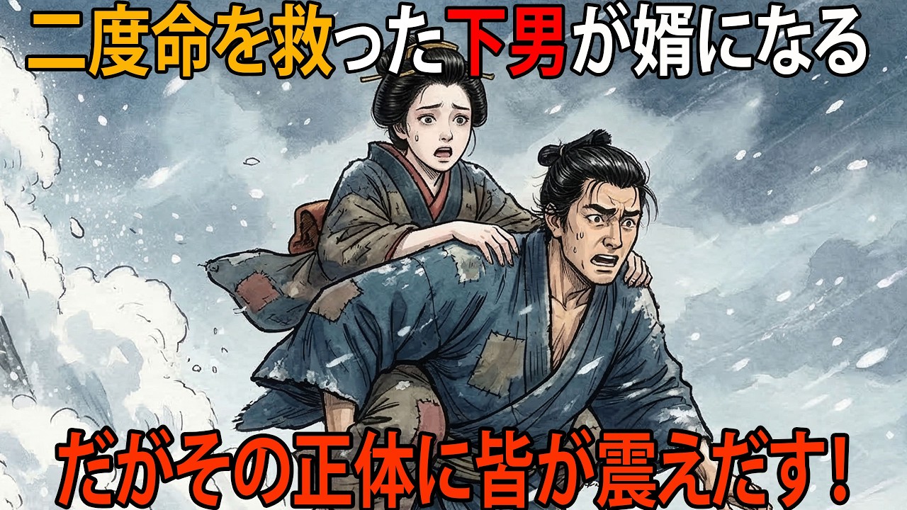 村一番の長者の娘を二度救った貧しい樵…笑われながら婿に入り、最後は名門武士の跡取りだったと判明した| 民話 | 野談 | 時代劇 | 昔話 | 説話 | オーディオブック | 伝説