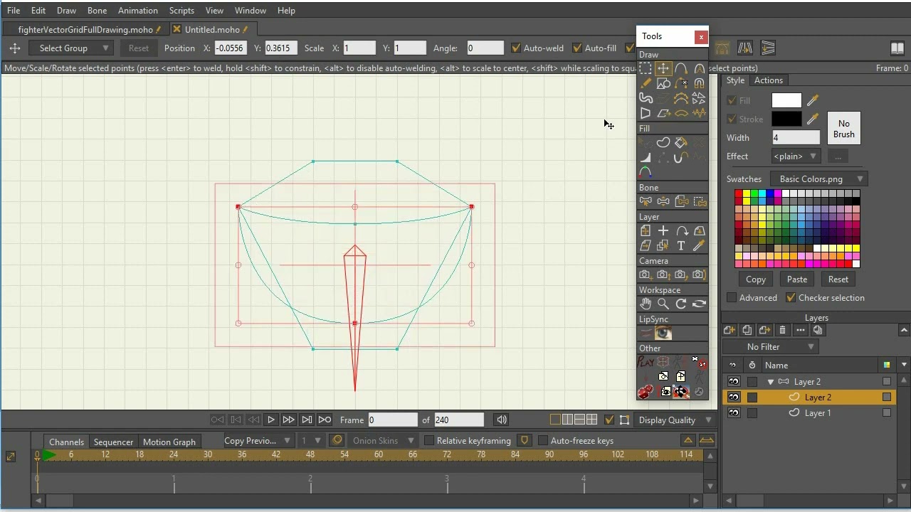 Grids: Tips when using grids in Moho