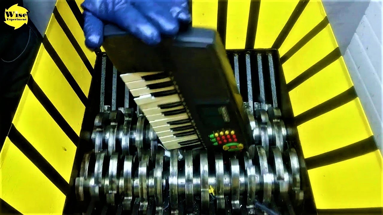 Shredding Machine vs Piano! Crushing Experiments with Shredder