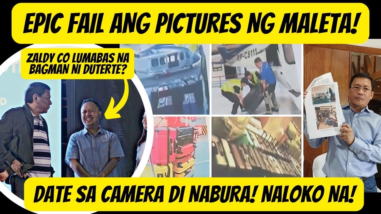 NALOKO NA! NAKALIMUTANG BURAHIN SA PICTURES NG MALETA! ZALDY CO BAGMAN NI DIGONG?