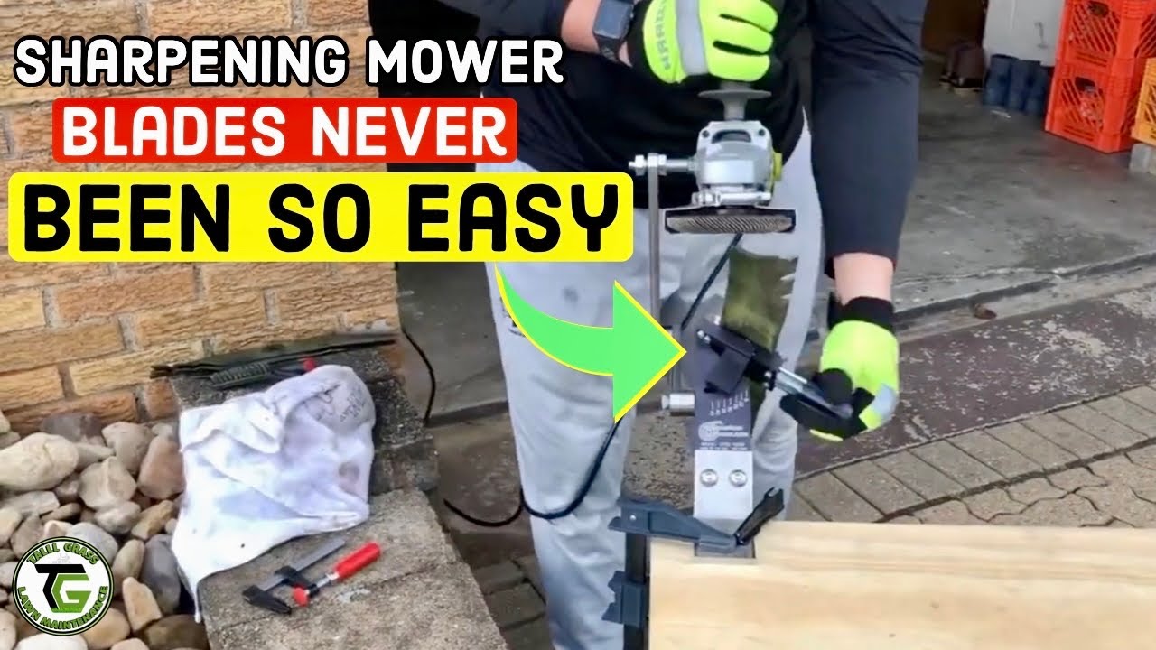 Before you PAY-Watch this-(Easily Sharpen Lawn Mower Blades)