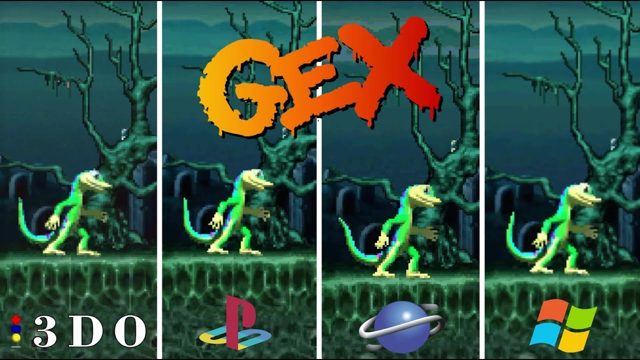 Gex [1995] 3DO vs PS1 vs Saturn vs PC (Graphics Comparison)