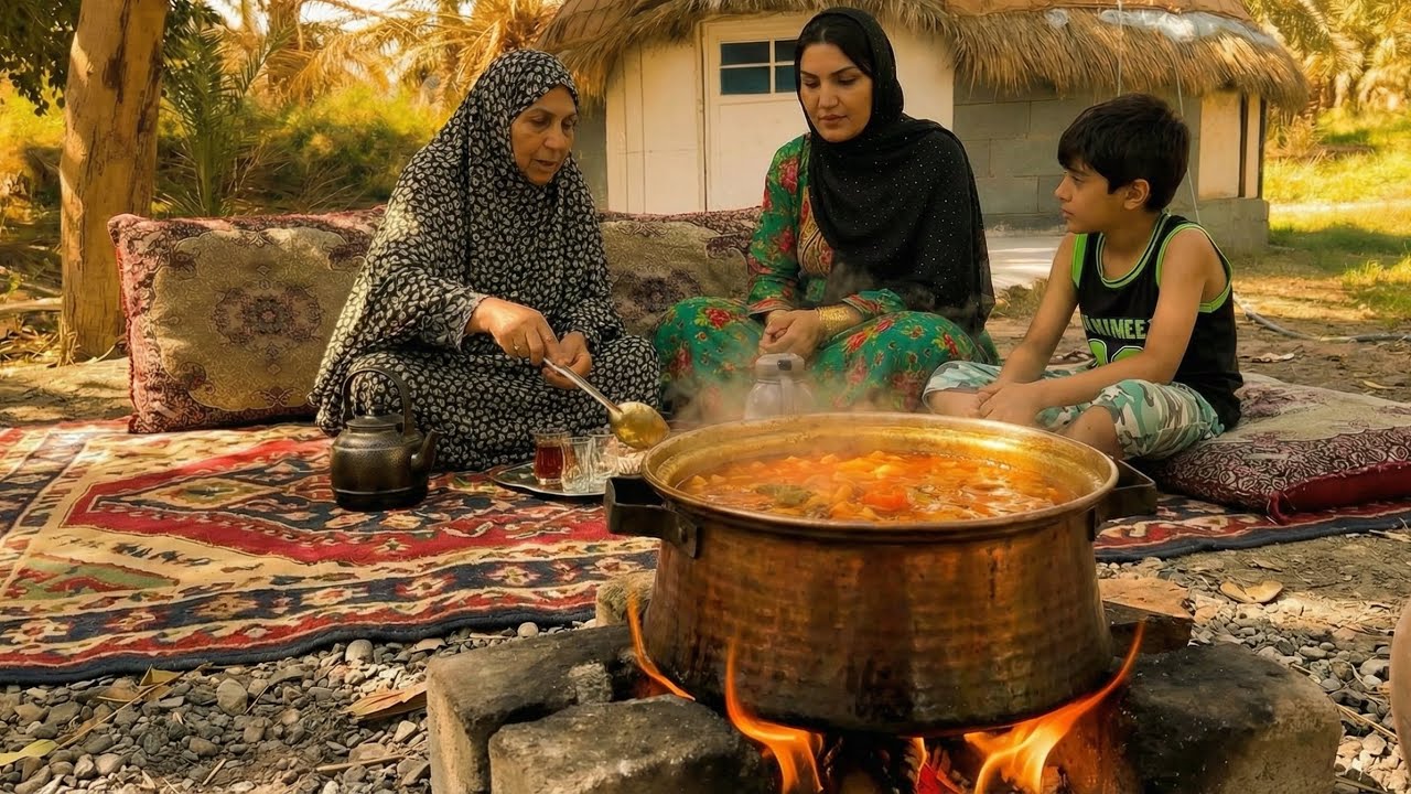 Village Cooking Over Fire | Making Traditional Gheymeh With My Mother