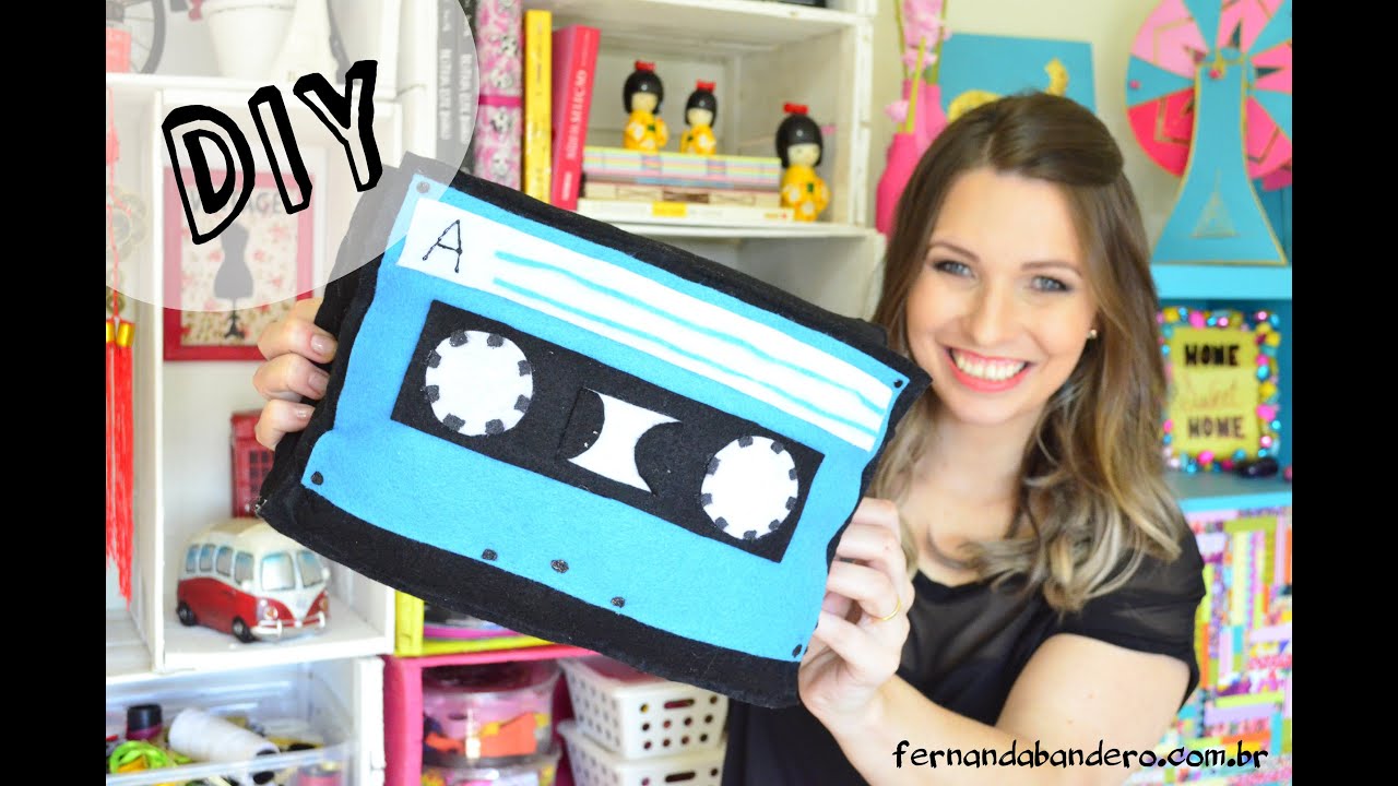 DIY Almofada Fita K7