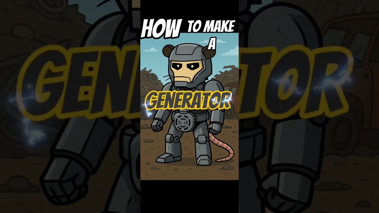 How to Make a Generator from a Car Alternator (Survival DIY for Grid Failure) #shorts #science