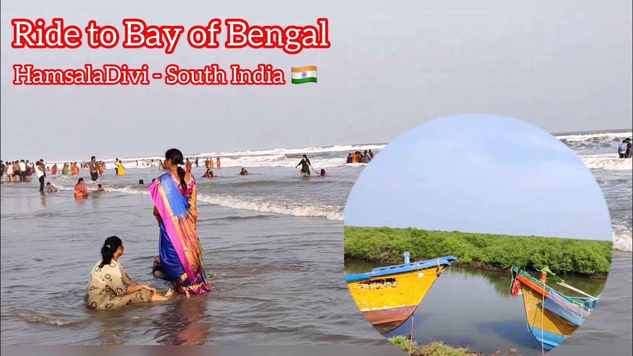 Ride to Bay of Bengal- South India- HamsalaDivi | Exploring Mangrove Forest, Beach Crabs with Sunset