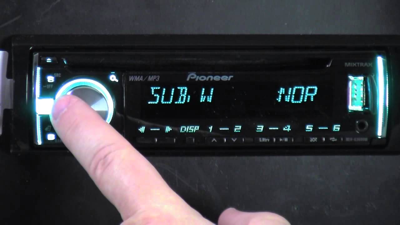 Pioneer DEH-X3600UI - Out Of The Box
