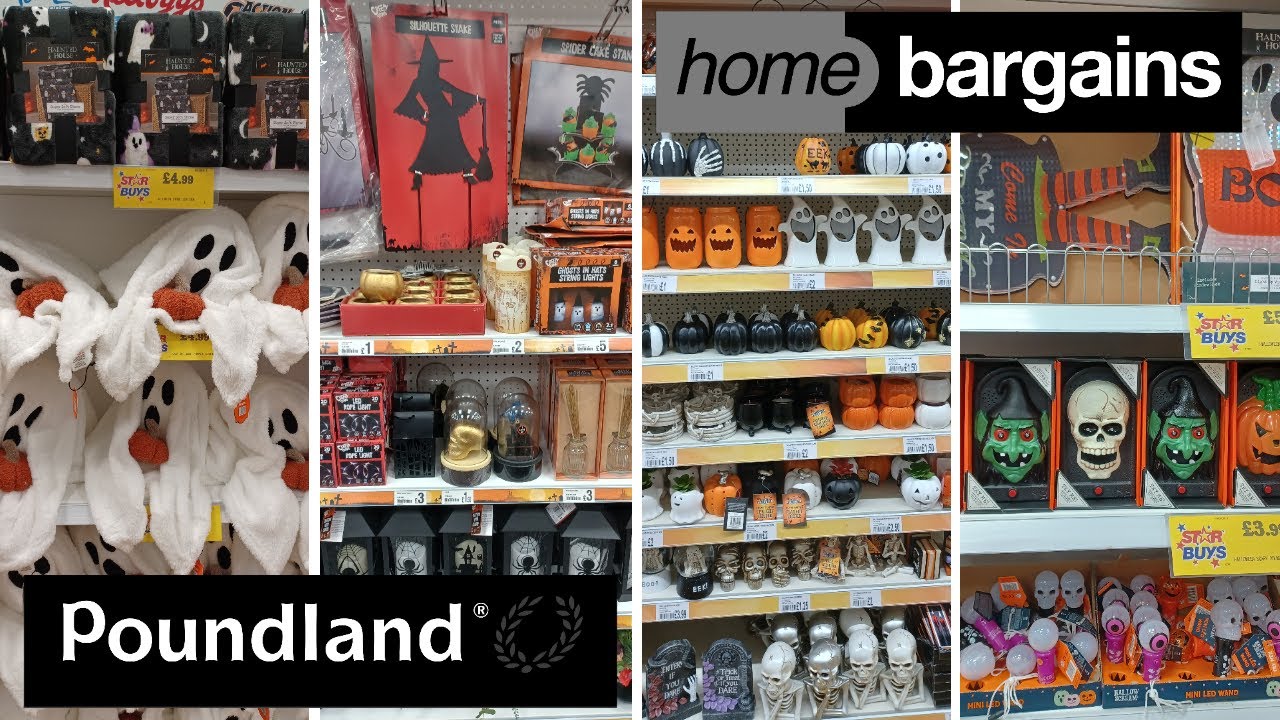 Halloween Shop with me | Home Bargains, Poundland, & More UK 2024