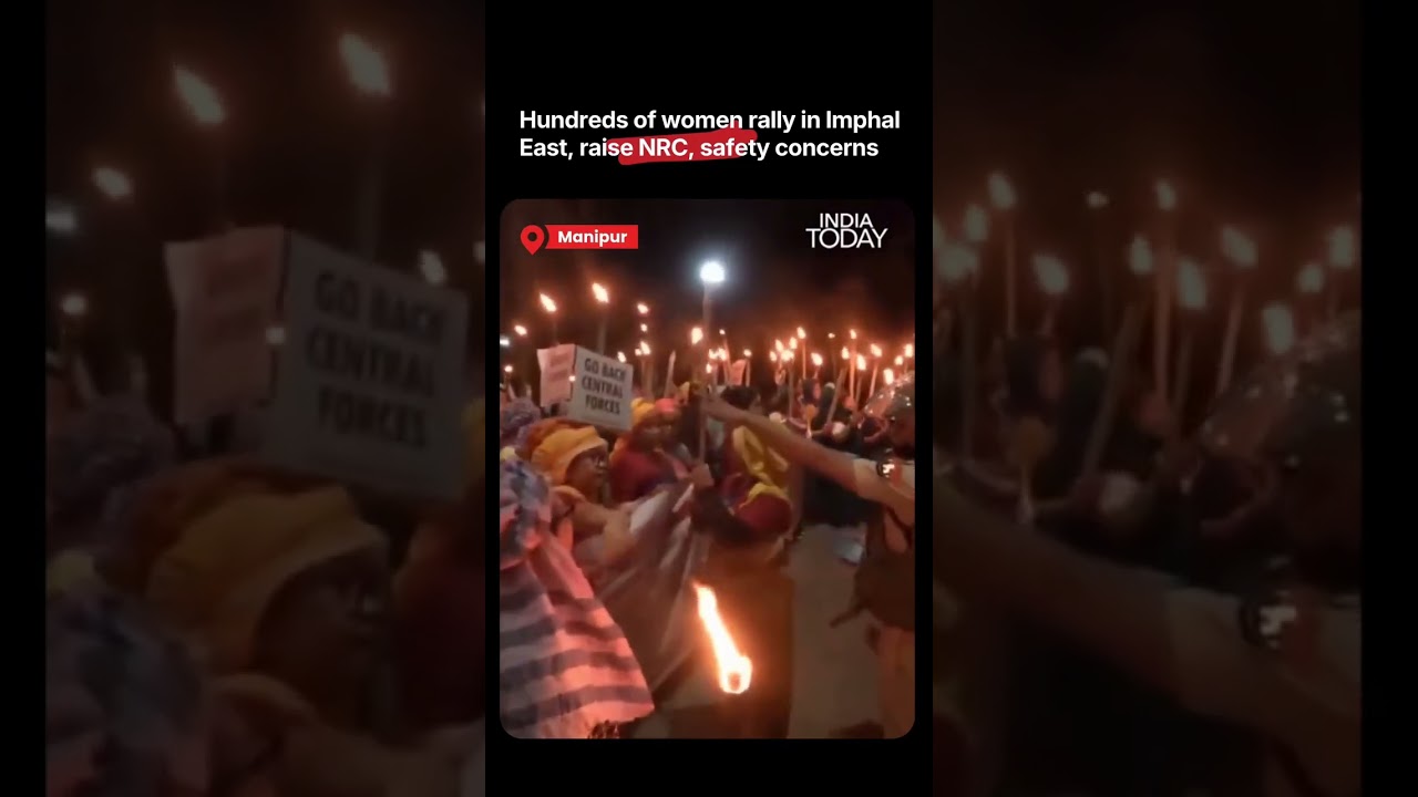 Manipur Protests: Massive Women&rsquo;s Protest in Imphal Demands NRC, Highway Security, Crackdown