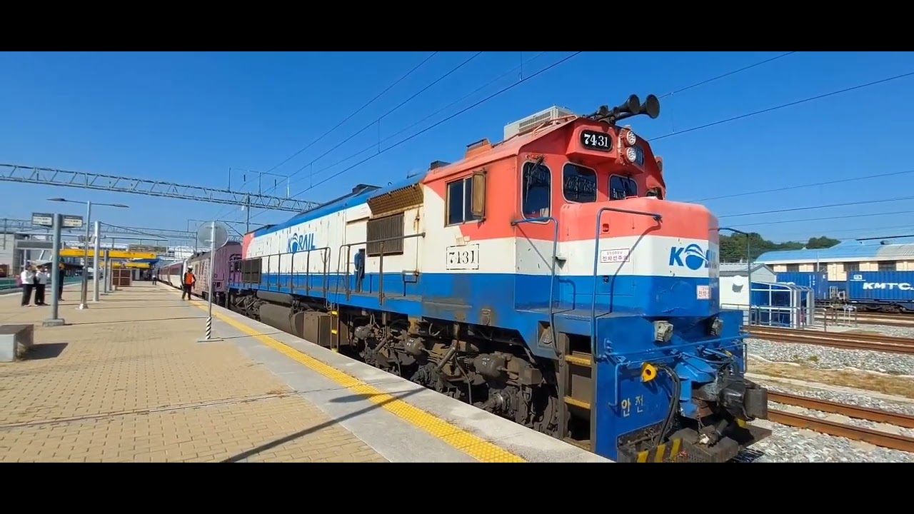영주역 후부영상 무궁화호(1671열차)14:03 영동선 하행  동해발11:02》동대구행16:06  2024/10/12