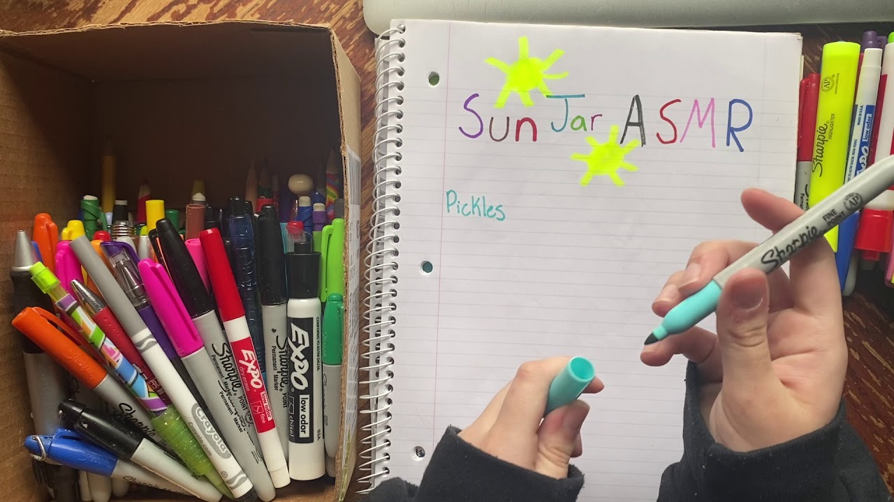 ASMR: Testing Pens and Markers Drawing Sounds