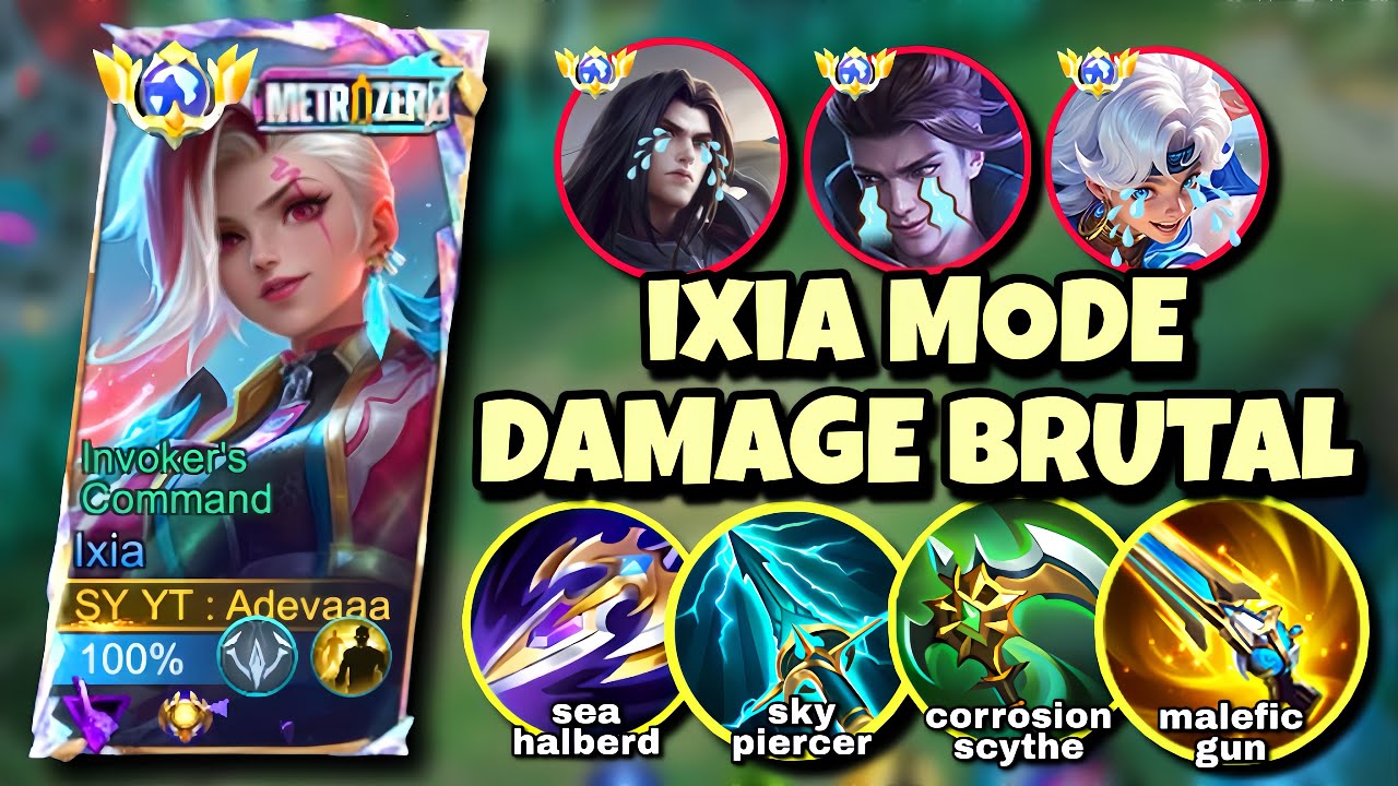 BUILD IXIA MODE BRUTAL DAMAGE, LAWAN HERO2 META, COMBO DIGGIE IXIA, BUILD TOP GLOBAL NEW 2026