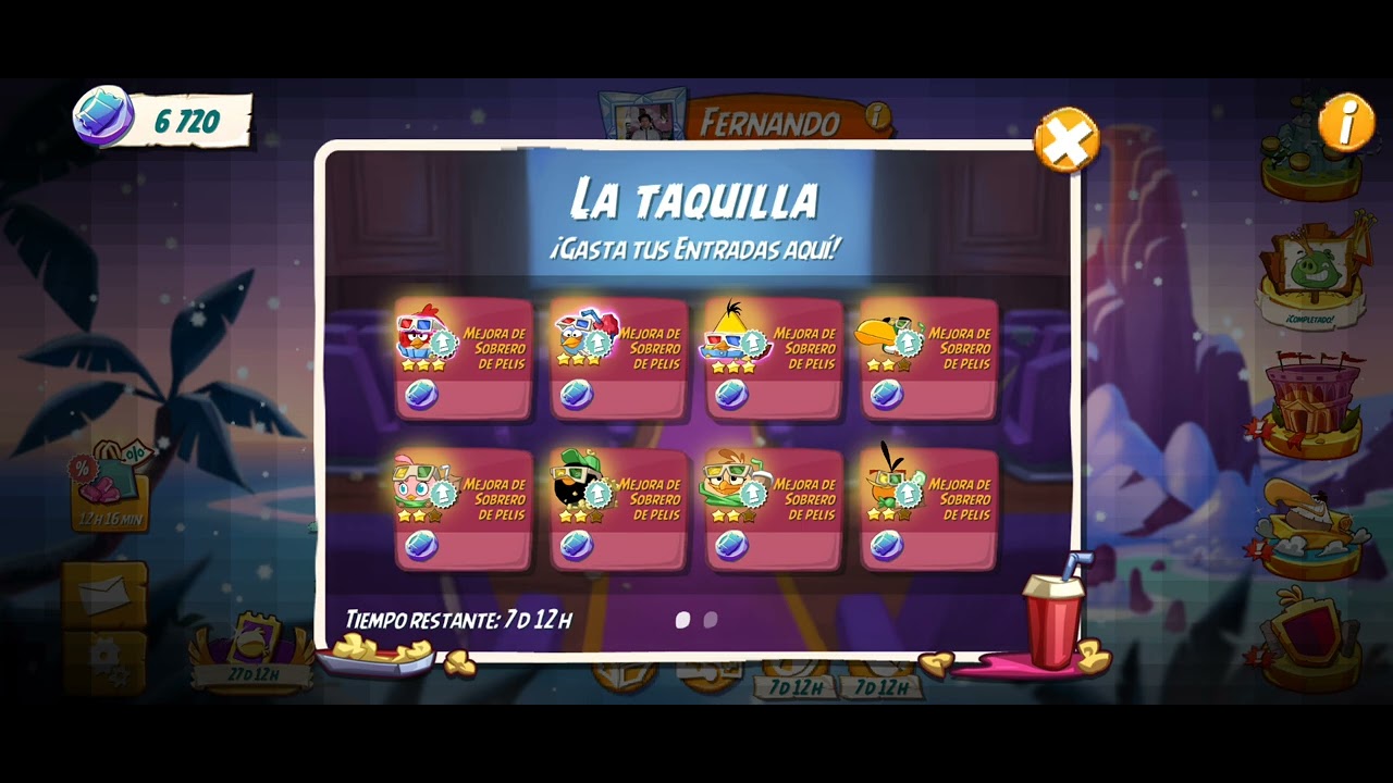 Mejorando mis Sombreros Cinemáticos a su segunda estrella - Angry Birds 2