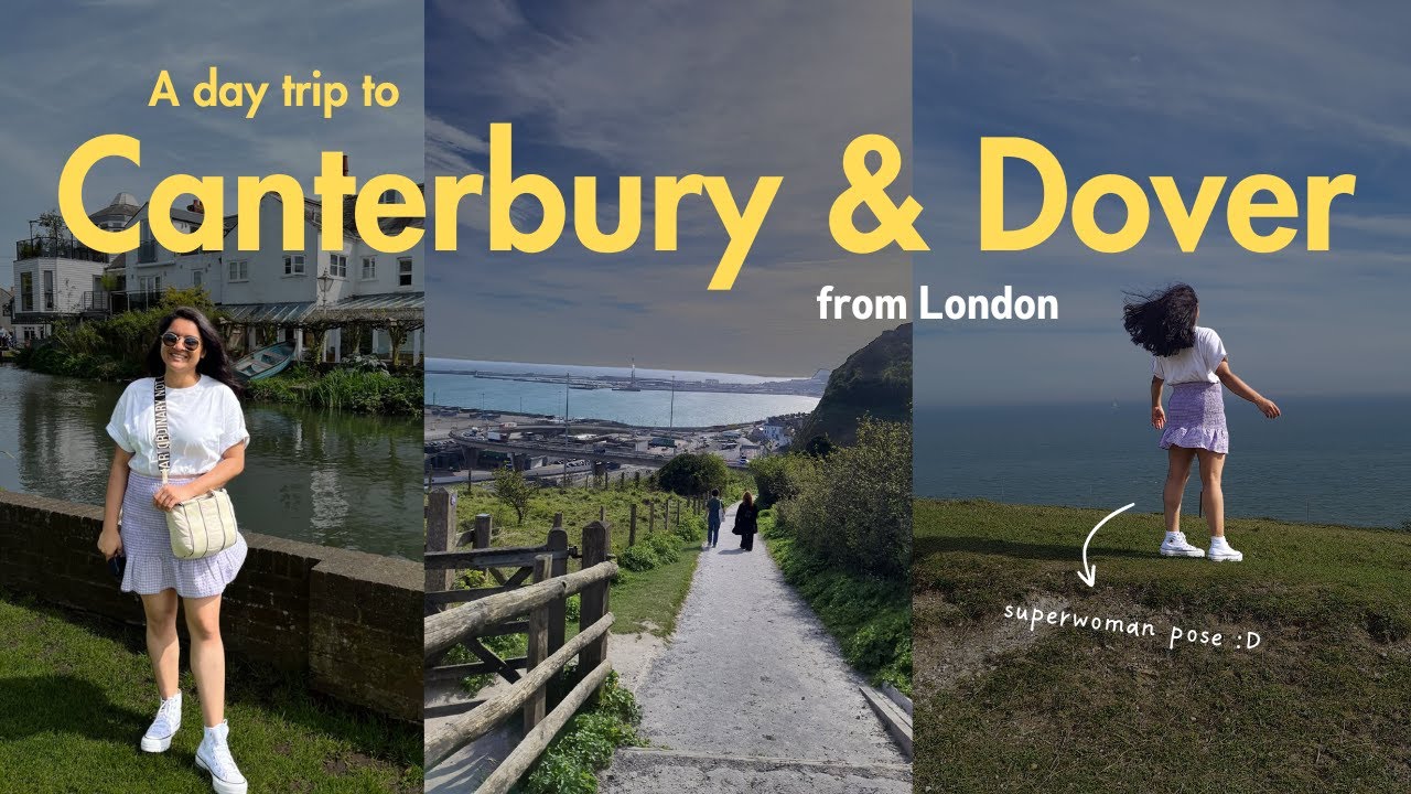 A day trip to Canterbury & Dover from London | #travelvlog #ukvlog #indiansinuk #livinginlondon
