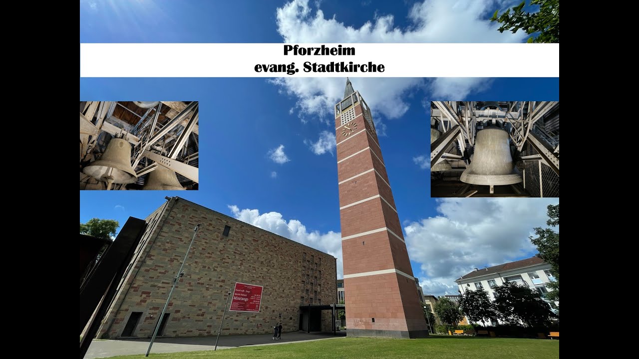 Pforzheim [D.-PF] - evang. Stadtkirche, Geläutepräsentation