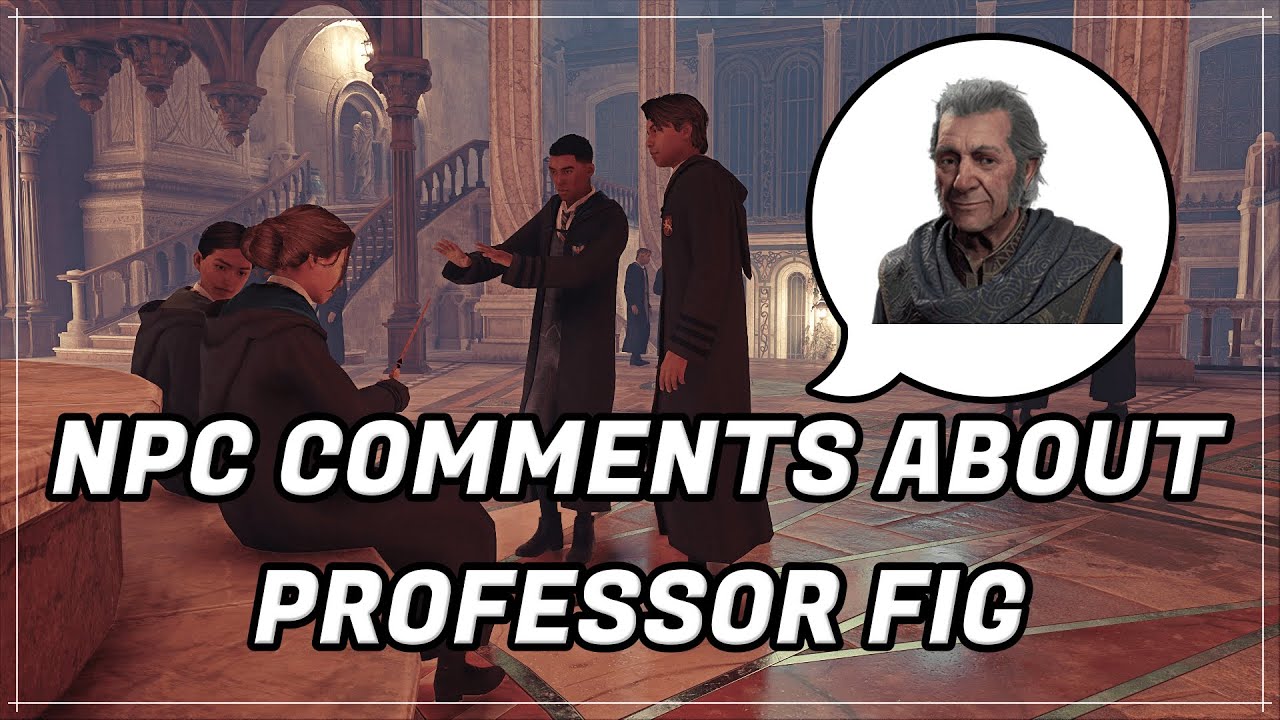 Hogwarts Legacy - NPC Comments About Professor Fig (Voice Clips)